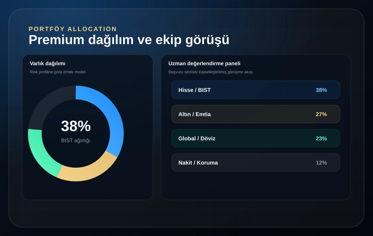 Portföy dashboard görseli